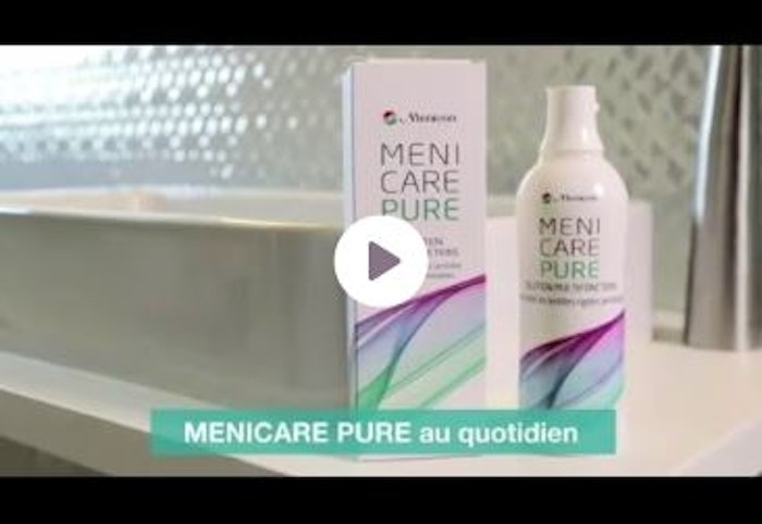 Menicare pure 250ml + Progent - Entretien de lentilles - French Vision