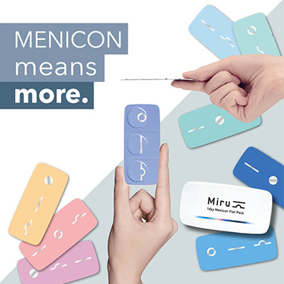MENICON means more: Miru 1day Flat Pack