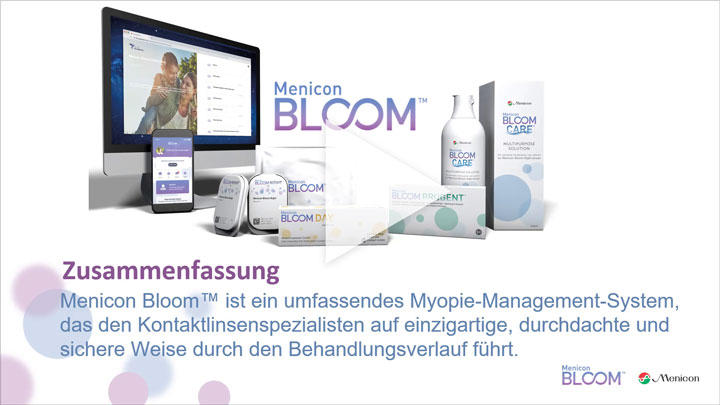Menicon Bloom Myopiekontroll-Management-System Video