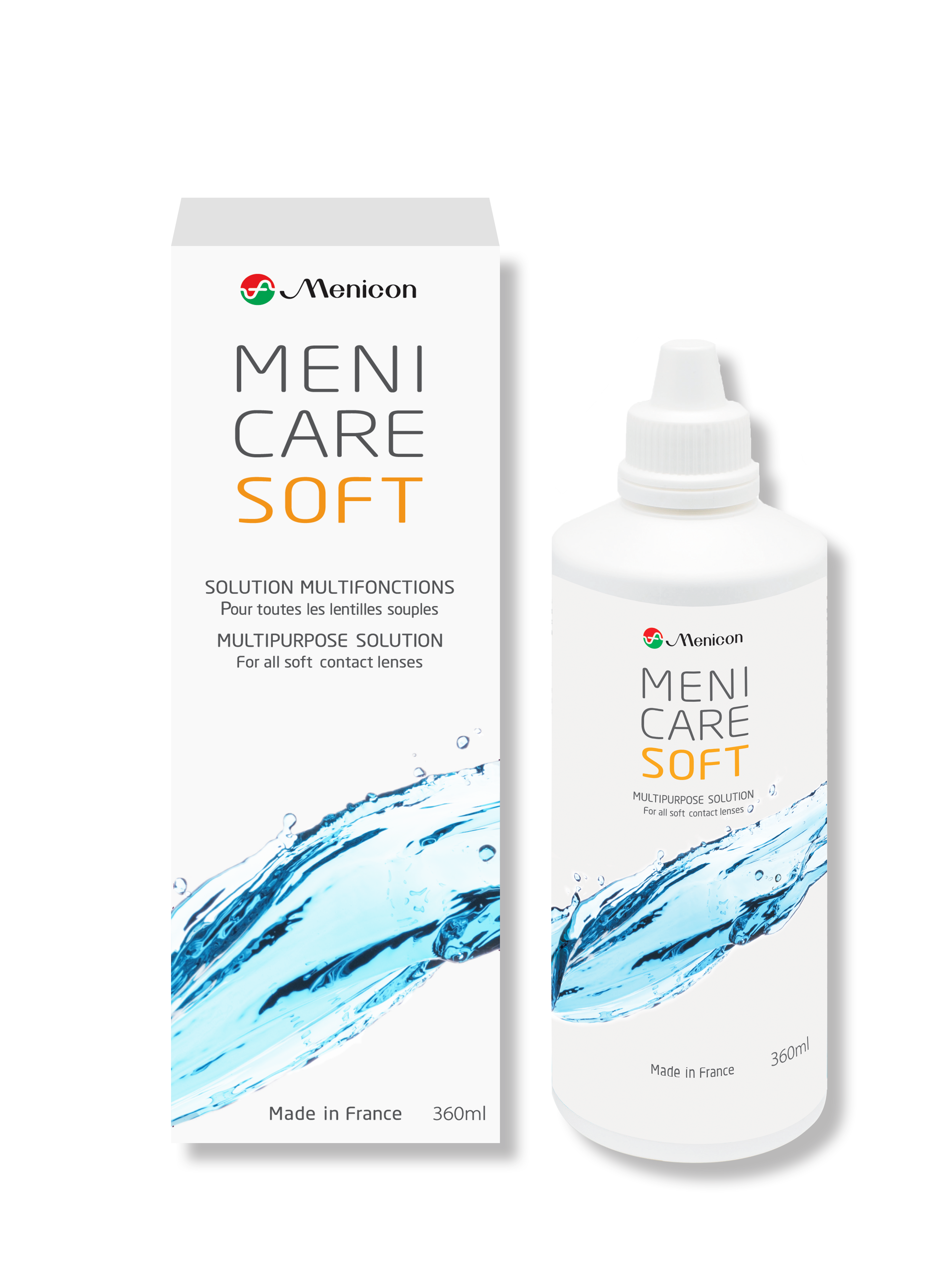 MeniCare Soft 360ml Menicon solution lentille souple